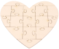 Preview: Holz-Puzzle Herz, 1Stck