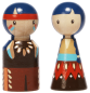 Preview: 10er Set Holzfiguren