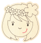 Preview: Kinderschilder Prinzessin, Indianerin und Blumenkind, 3er Set