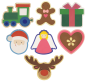 Preview: Holzanhänger "Santa & Co.", 12tlg.