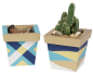 Preview: Holz Blumentopf, 2er Set