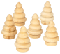 Preview: Holz Tannenbaum, 6er Set