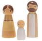 Preview: Holz Familienfiguren 30-tlg.