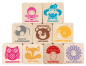 Preview: Holzstempel "Belobigung", 9tlg.