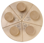 Preview: Holzstempel Marienkäfer, Biene, Hummel Mandala, 5tlg.