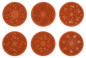 Preview: Riesenstempel "Mandala-Tiere", 6tlg.