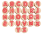Preview: Wooden Stamps "ABC", 26pcs.