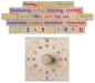 Preview: Wooden Stamp-Set "Learning about time", 30pcs.