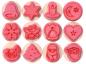 Preview: Super-Set Weihnachtsstempel, 24tlg. (12 Stempel + 12 Stempelkissen)