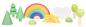 Preview: Rainbowland with sun and trees, 21 pieces