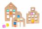 Preview: Holz Häuser für Acryl Würfel, 3er Set