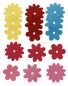 Preview: DIY-Filzrohlinge "Blümchen", 15tlg.