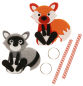 Preview: SUNNYSUE - DIY-Filzrohlinge "Fuchs und Waschbär", 2er Set