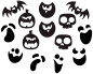 Preview: Stickerset "Halloween", 14er Set