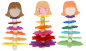 Preview: SUNNYSUE - Filzanhänger "Blumenmädchen" 3er Set