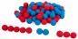 Preview: math feltballs, red-blue, 100 pcs.