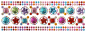 Preview: Glitzersticker "Edelsteine" (18 Edelsteine, 2 Bordüren)