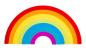 Preview: Acrylformen Regenbogenwelt,14-tlg.