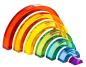 Preview: rainbow acryl, 7 bows