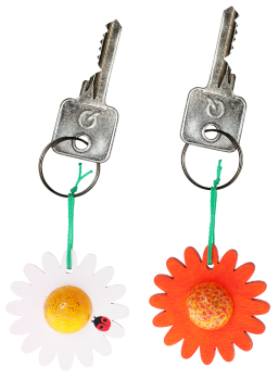 SUNNYSUE - Schlüsselanhänger "Blume", 2er Set
