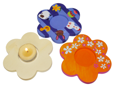 Preview: Teelichthalter "Blume", 3er Set