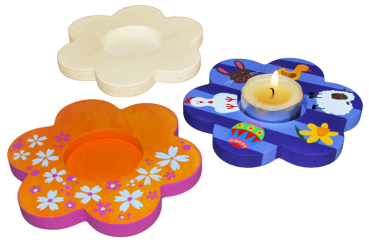 Teelichthalter "Blume", 3er Set