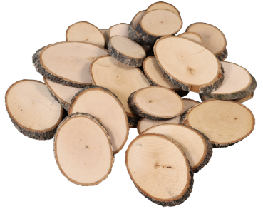 Preview: Naturholzscheiben Oval, 1kg