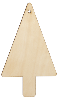 Preview: Holzanhänger Tannenbaum, 6er Set