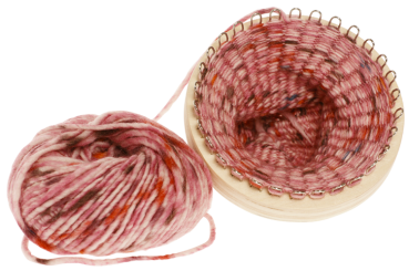 Preview: Strickring mit Holznadel, 1 Stück