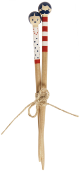 Preview: 10 Holz Stricknadeln