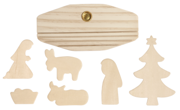 Preview: Weihnachtskrippe "Mini", 7tlg.