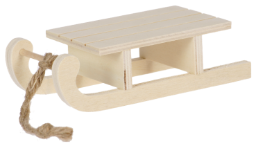 SUNNYSUE - Deko Holz-Schlitten, 1Stck