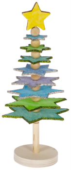 SUNNYSUE - Holzaufsteller "Sternenbäumchen" 24,5 cm