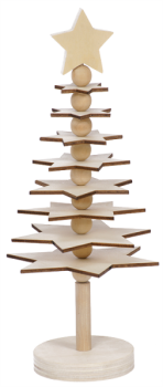 Preview: Holzaufsteller "Sternenbäumchen" 24,5 cm