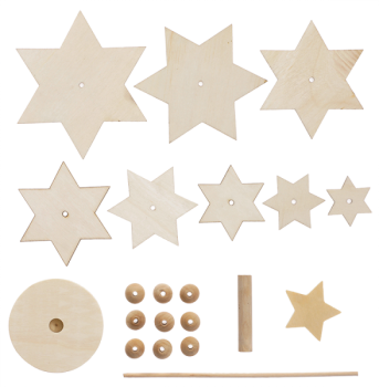 Preview: Holzaufsteller "Sternenbäumchen" 24,5 cm