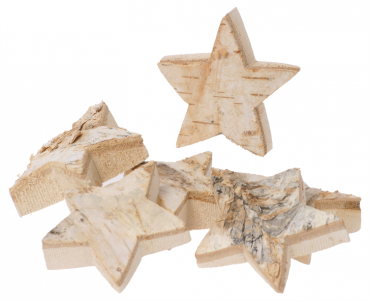 SUNNYSUE - Naturholz "Stern", 6er Set