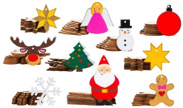 Preview: Big Pack Weihnachtsanhänger, 100tlg.