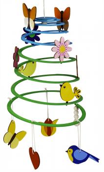 Preview: Mobile "Spirale - Frühling" inkl. 12 Anhänger