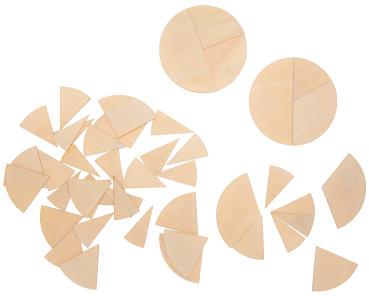 Holzformen Bruchrechenset