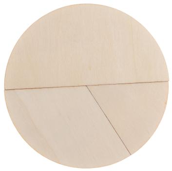 Preview: Holzformen Bruchrechen-Set blanko, 51-tlg.