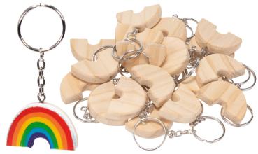 Schlüsseanhänger Regenbogen 24er  Set