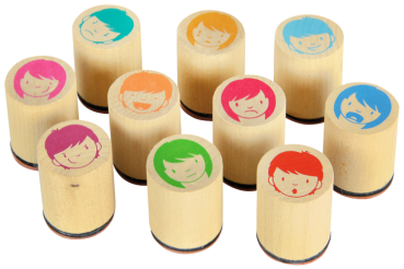 Preview: Holzstempel "Li-La-Laune", 10tlg.