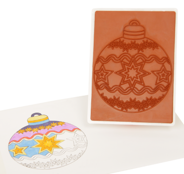 Preview: Mega Stempel "Weihnachtskugel", 1Stck