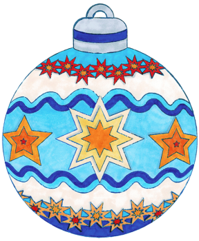 Mega Stempel "Weihnachtskugel", 1Stck