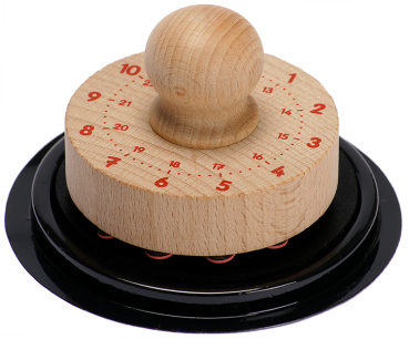 Preview: Holzstempel "Uhr", inkl. Stempelkissen