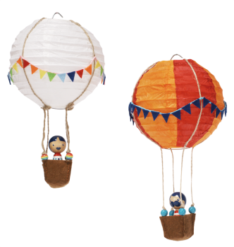Preview: Papierlampion 11 cm, 6er Set