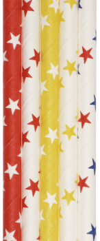 Paper Straws "Stars", 120pcs.