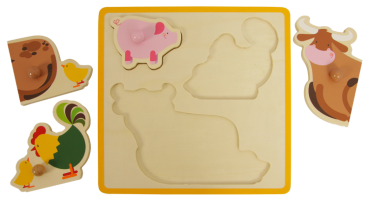 Preview: Einlegepuzzle "Bauernhof", 1Stck