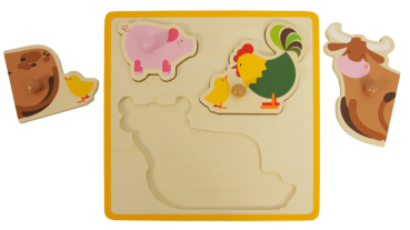 Preview: Einlegepuzzle "Bauernhof", 1Stck