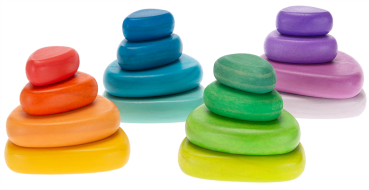 SUNNYSUE - Regenbogen Flußsteine, 16-tlg.